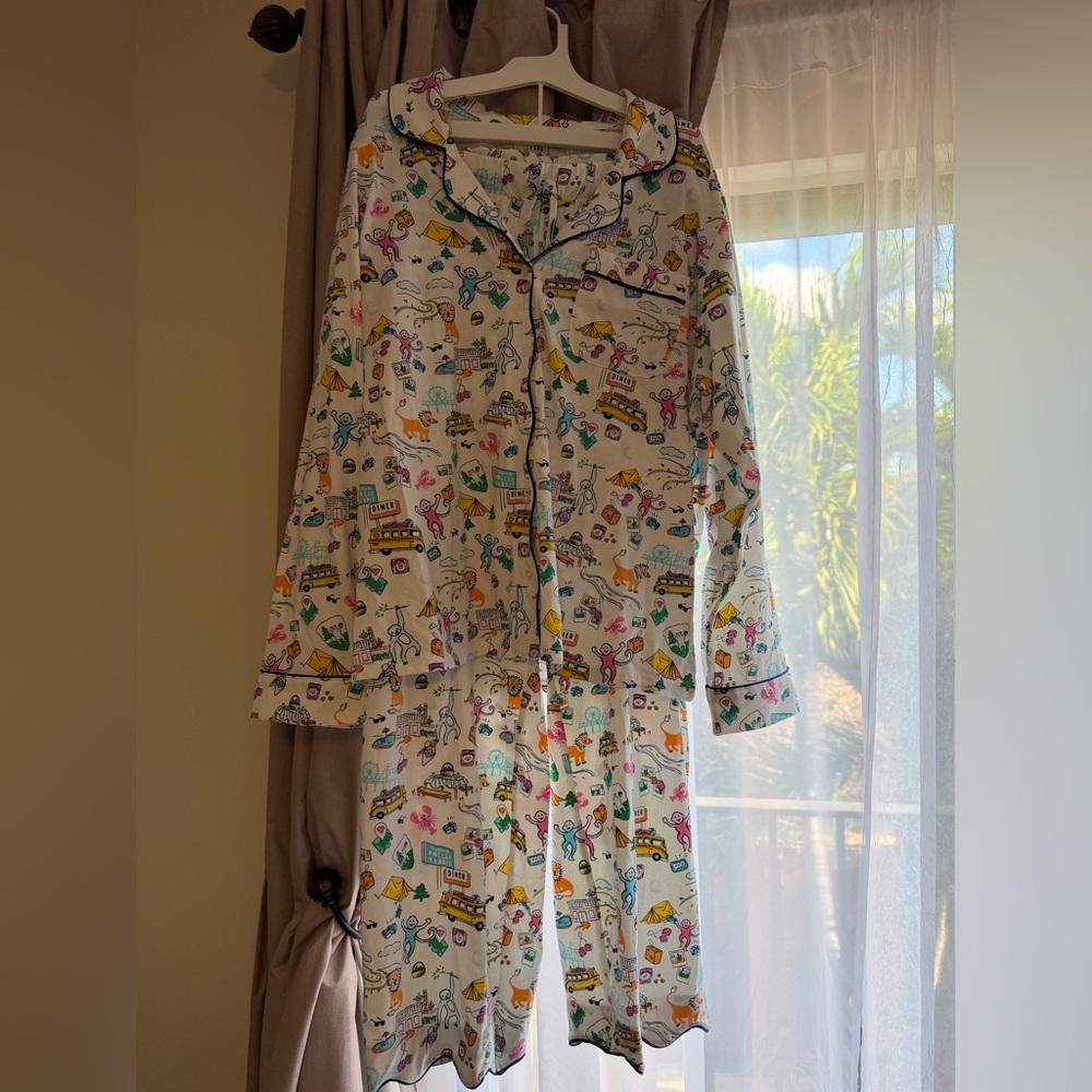 NWT XL Roller Rabbit x Target Women's Roadtrip Pajama Set